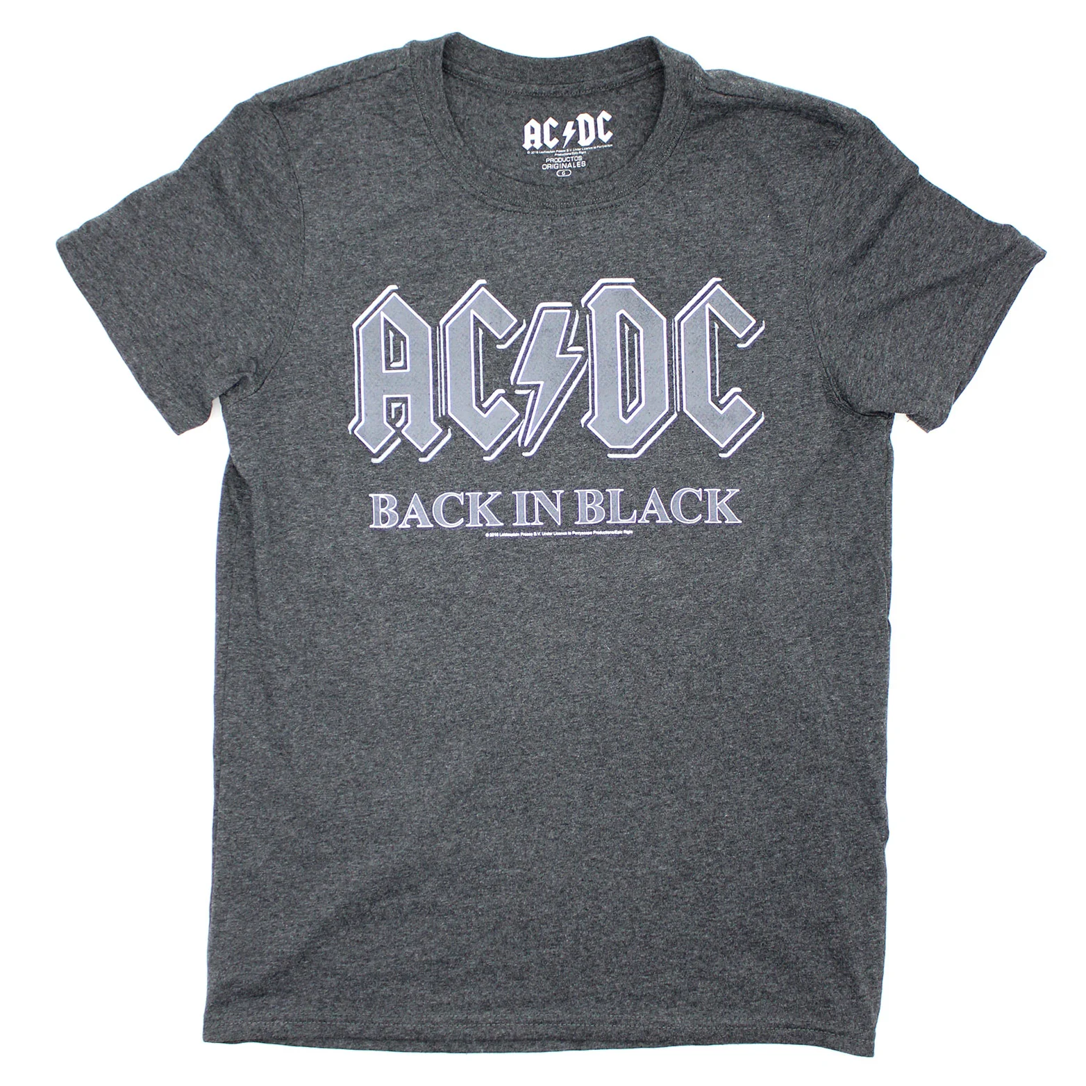 Back In Black On Heather Charcoal T-shirt