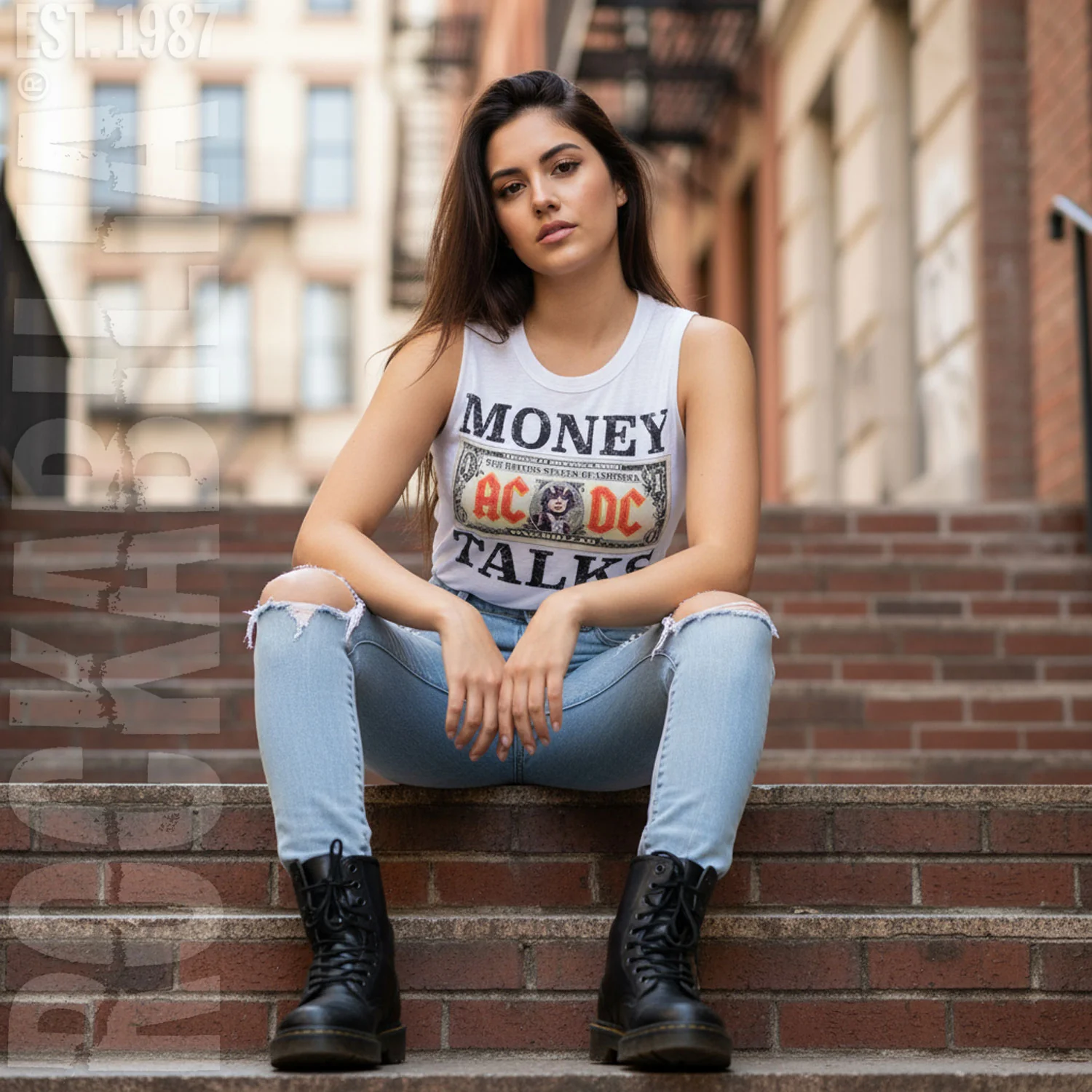 Money Talks Womens Tank - Image 3