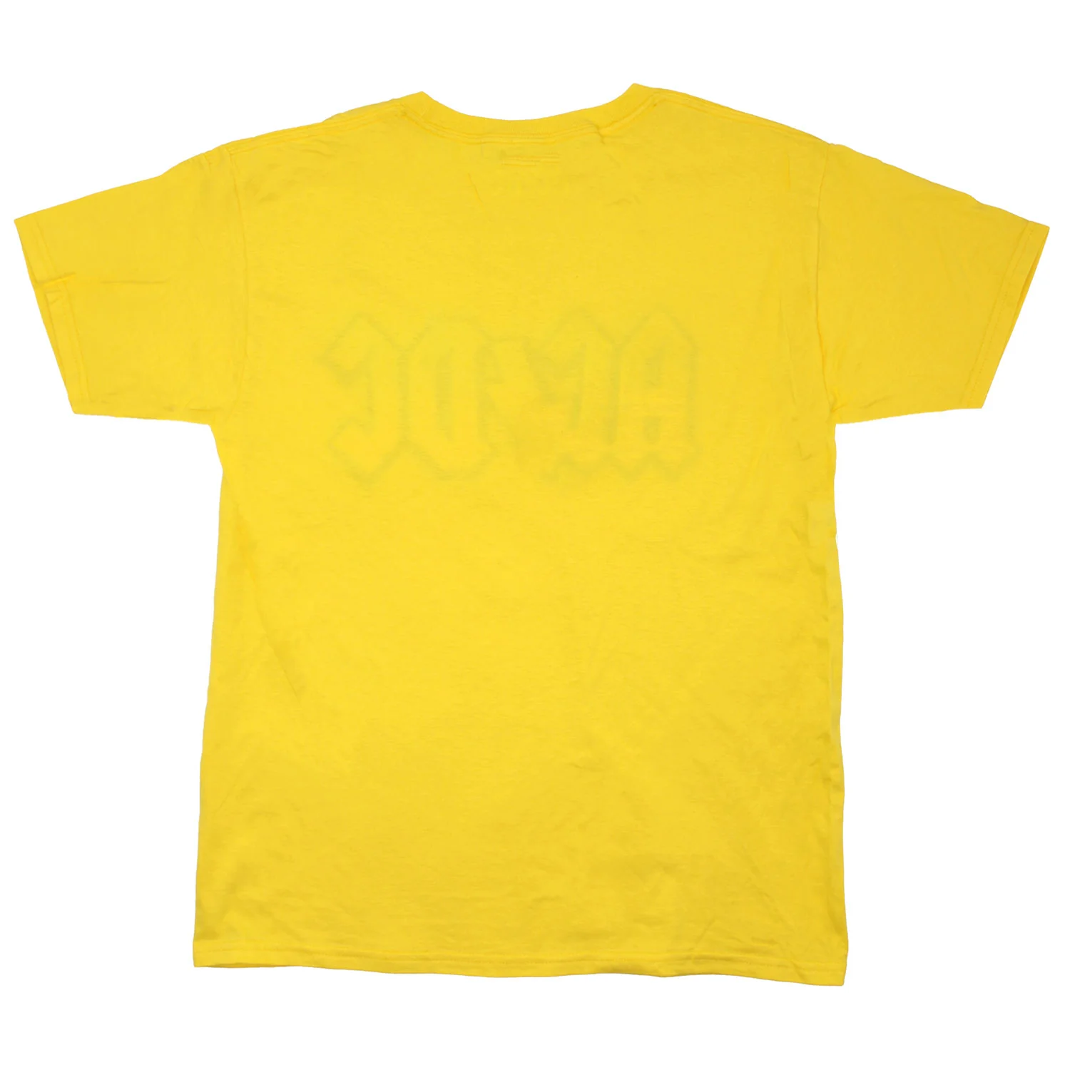 Vintage Distressed American Flag Logo On Yellow T-shirt T-shirt - Image 2