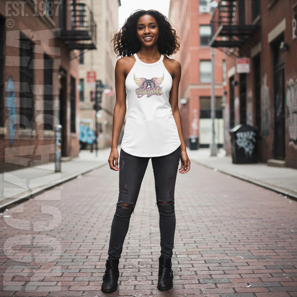 Aerosmith Faded Pinks Womens Tank - Image 2