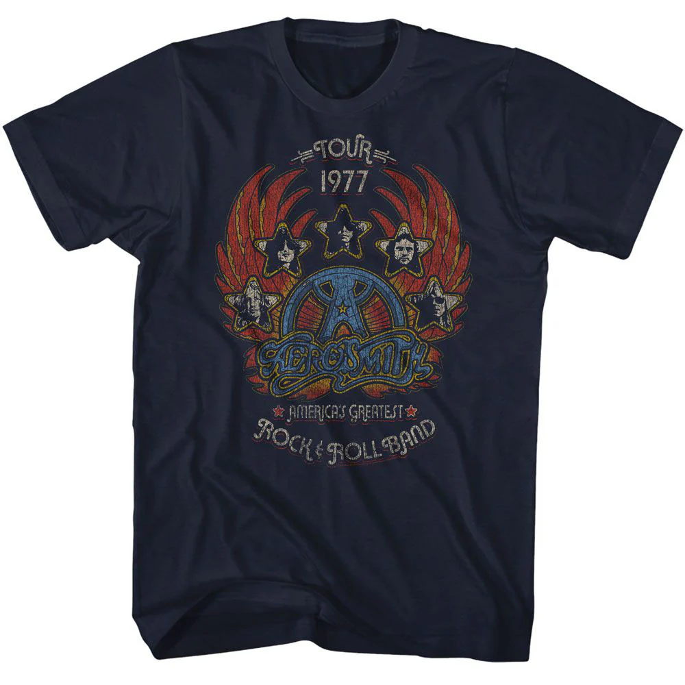 Aerosmith Tour 1977 Distressy T-shirt