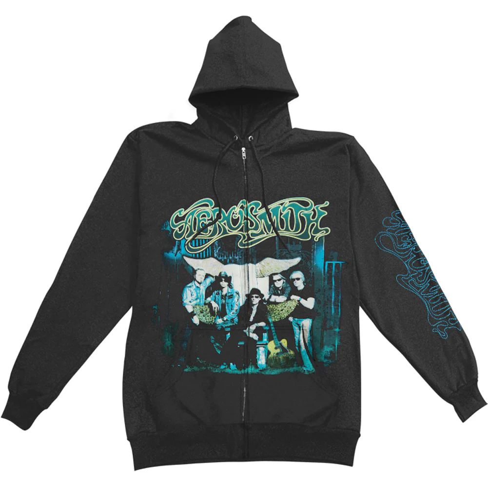 Photo Zippered Hooded Sweatshirt