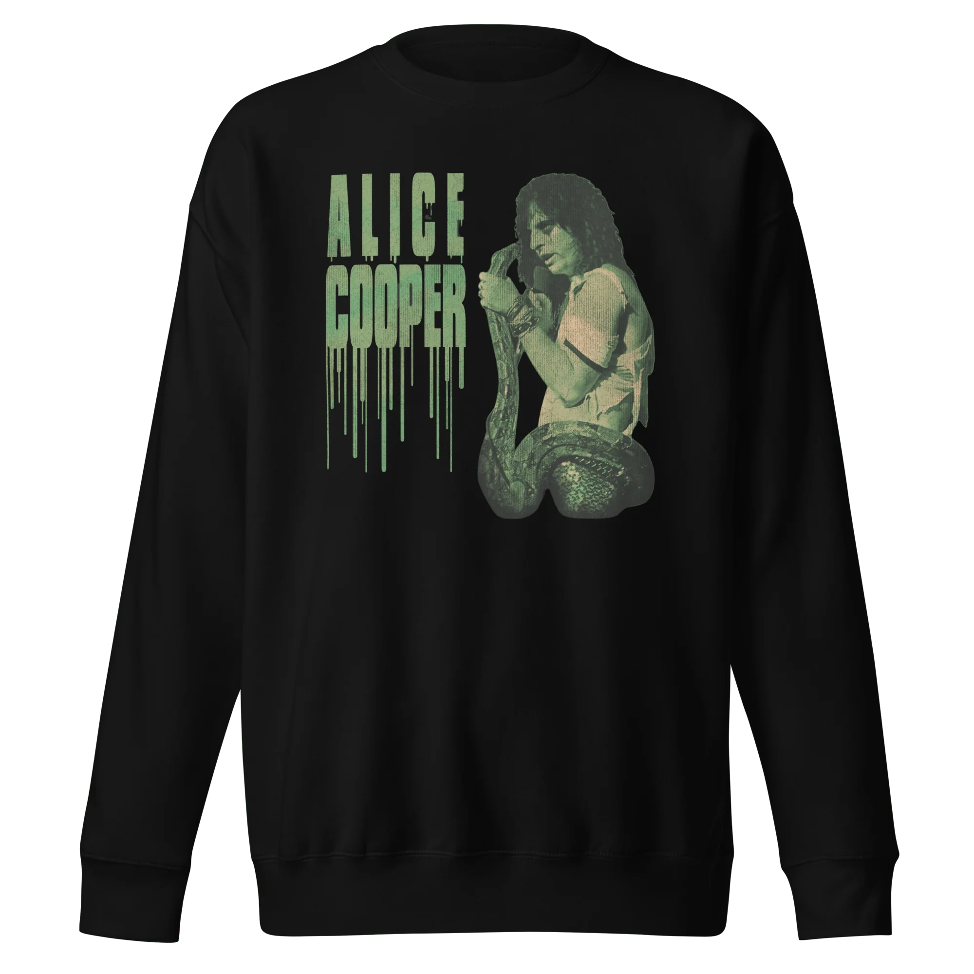 Alice Cooper - Vintage 1986 Snake Drip Jumbo Print Sweatshirt