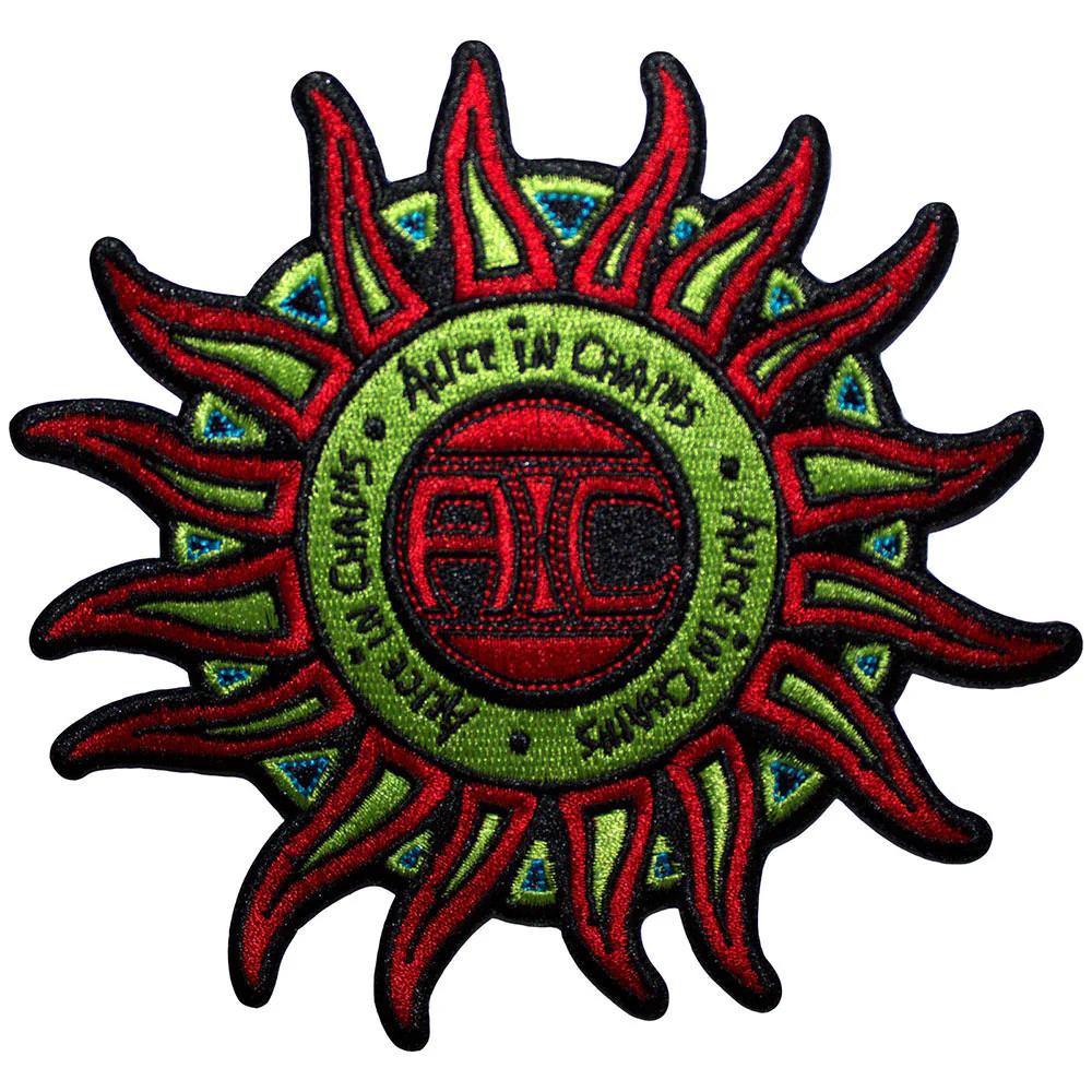 Sun Logo Colour Woven Patch
