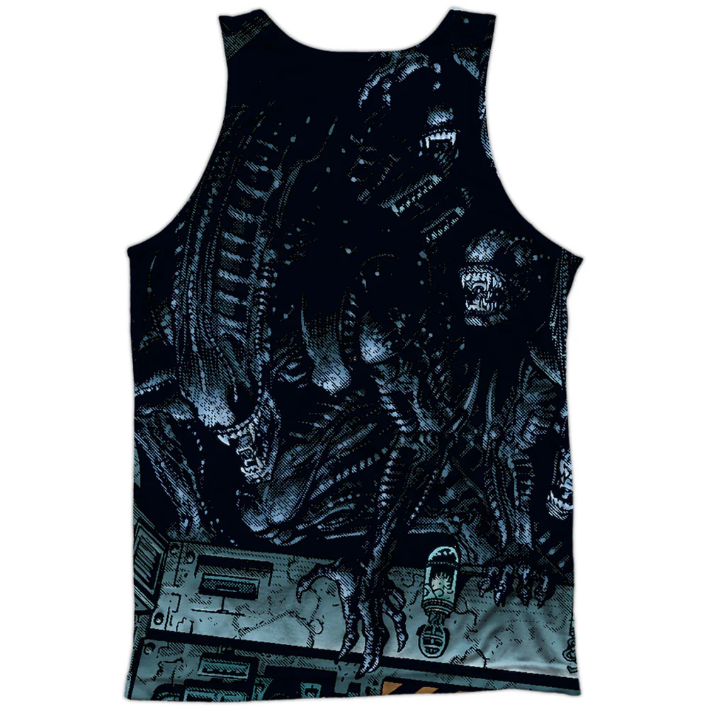 Lurking 100% Poly Front/Back Print Mens Tank - Image 2