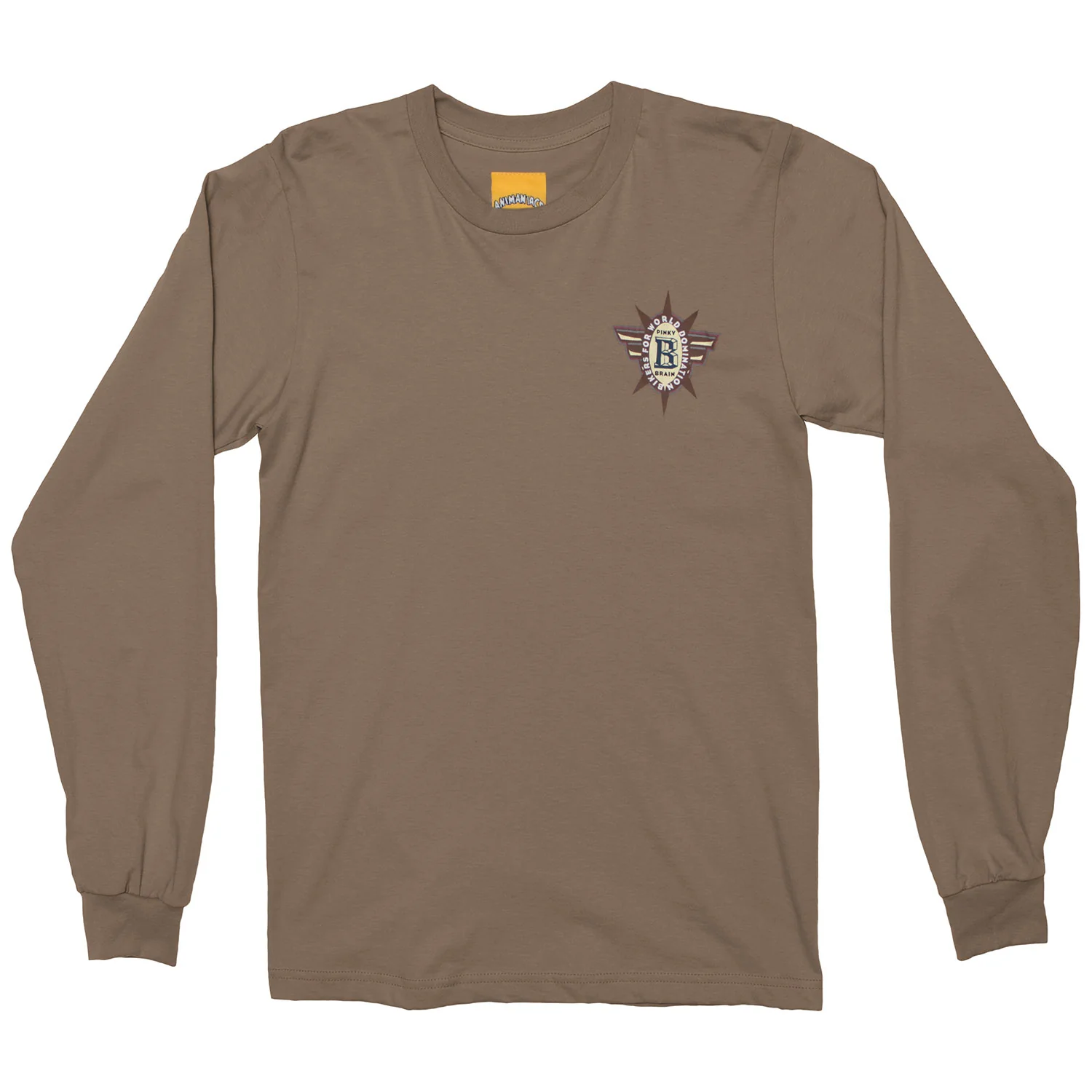 Pink Brain Bikers For World Domination Long Sleeve