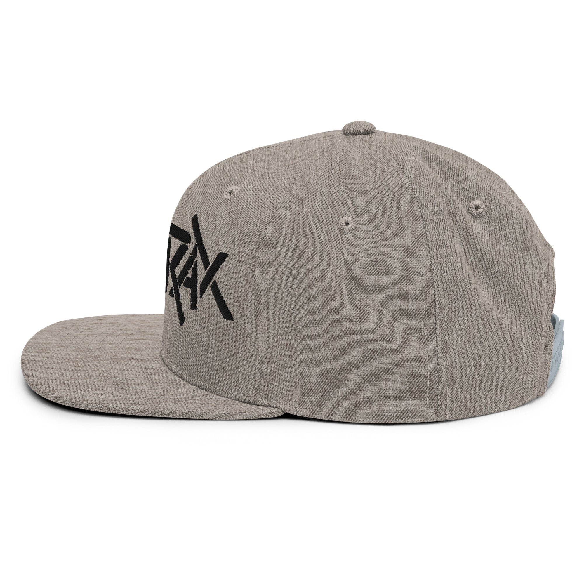 Anthrax - Black on Gray Snapback HD Embroidered Hat - Image 4