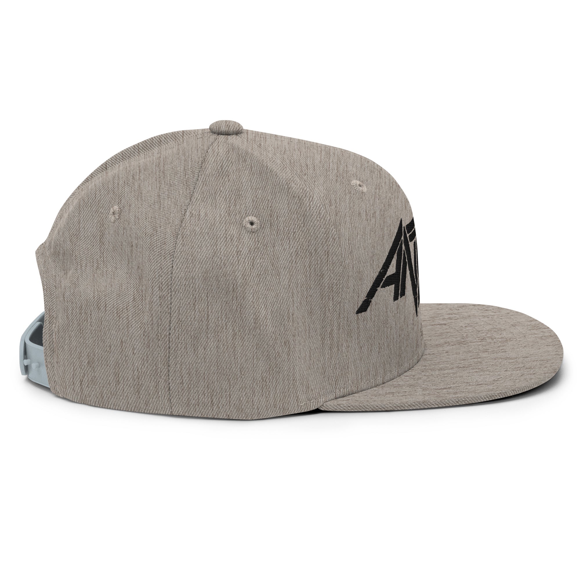 Anthrax - Black on Gray Snapback HD Embroidered Hat - Image 6