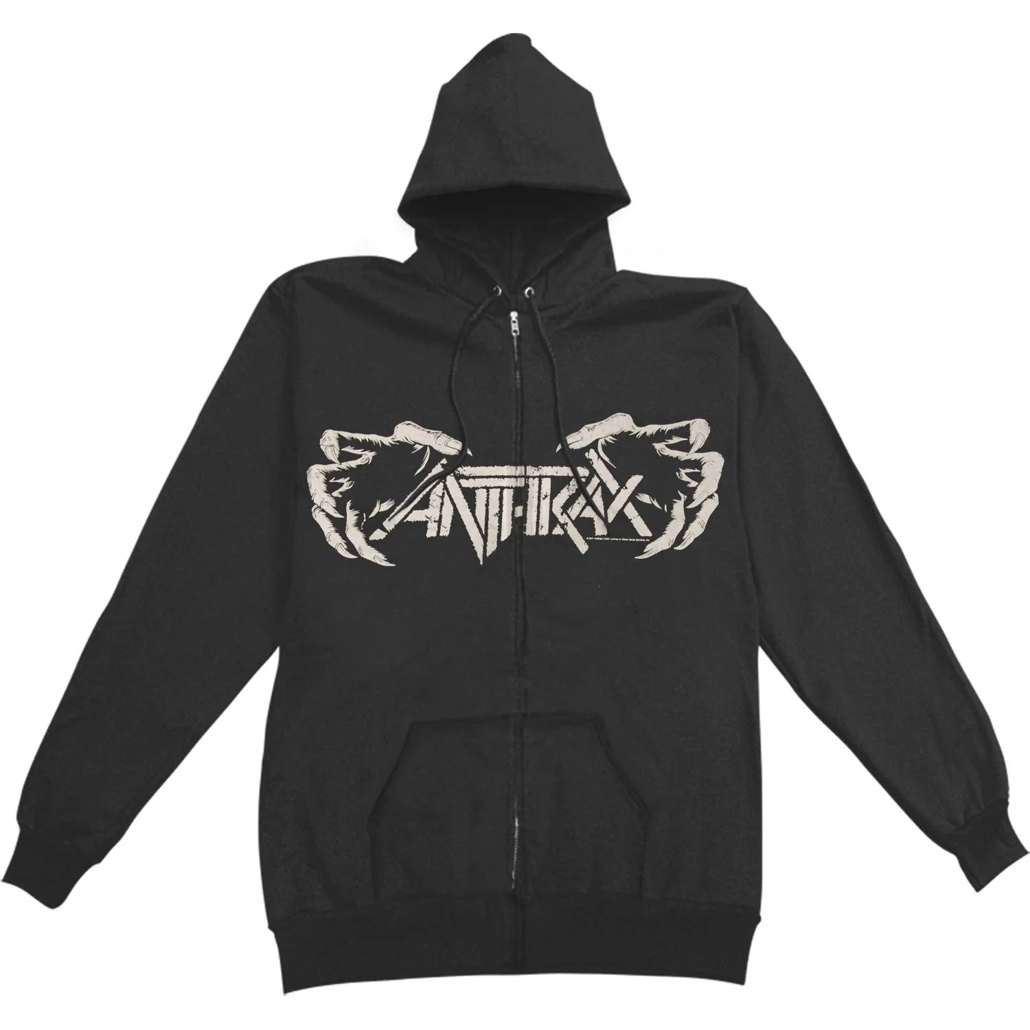 Worship Metal Zippered Hooded Sweatshirt