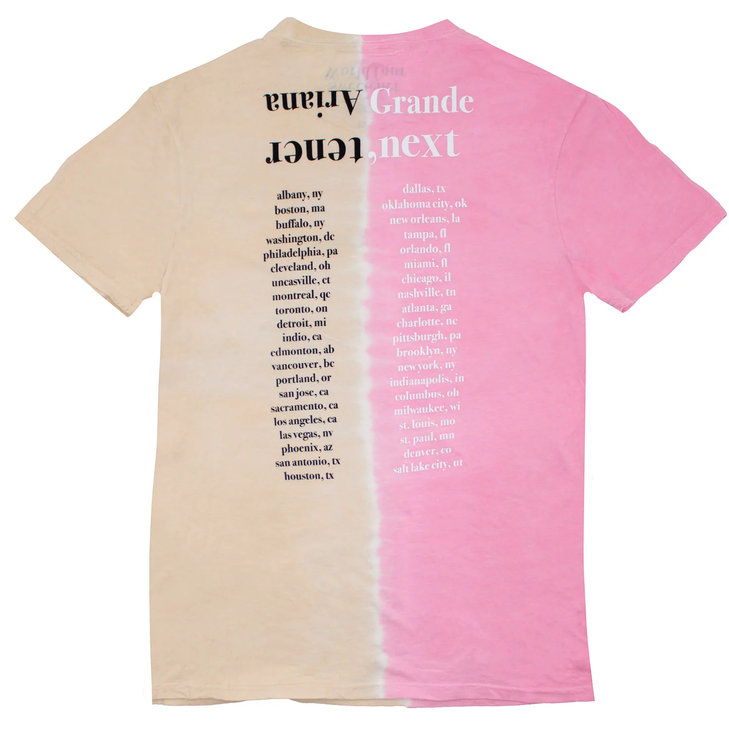 thank u, next Sweettener World Tour (Unbelievably Soft Tie-Dye) Slim Fit T-shirt - Image 2