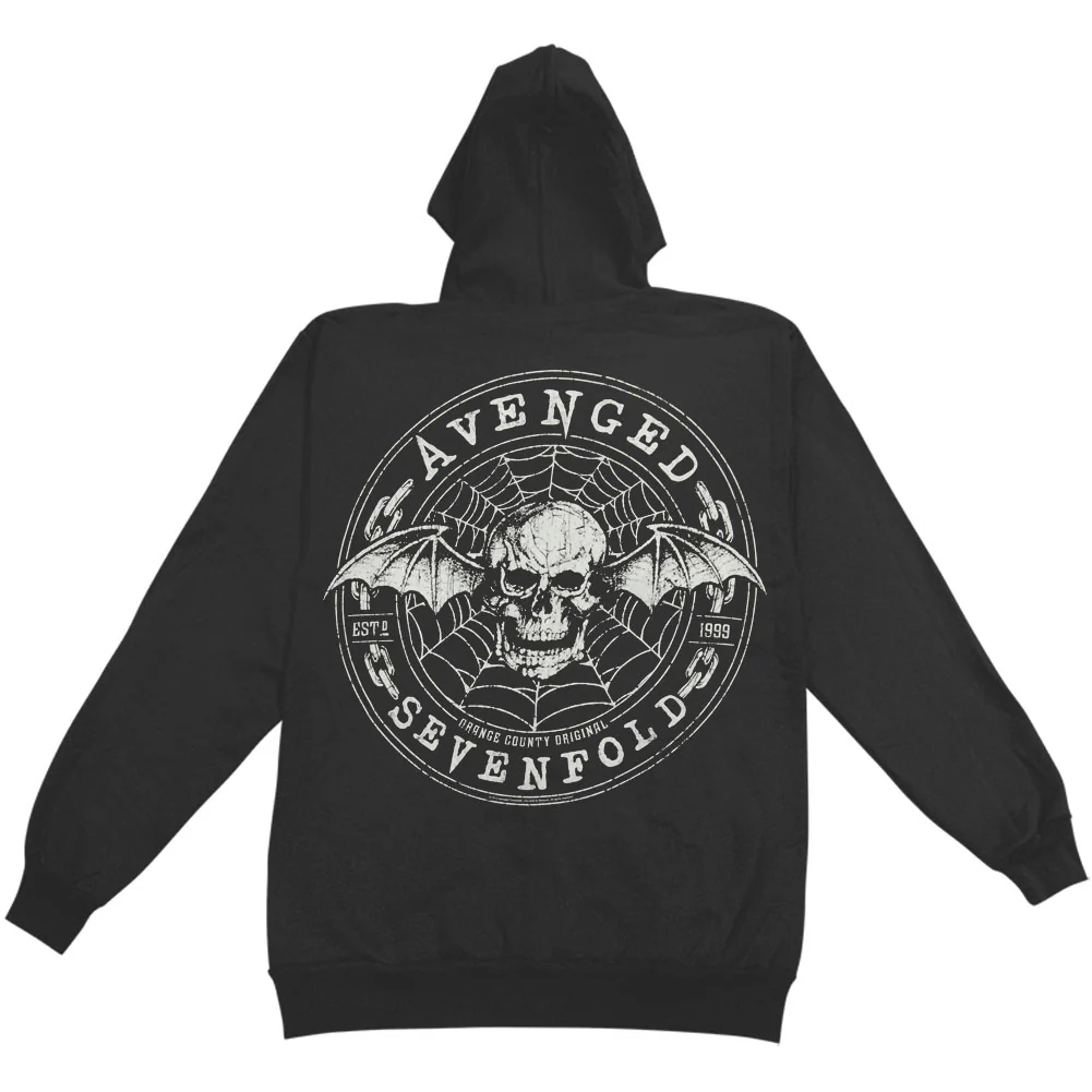 Web Zippered Hooded Sweatshirt - Image 2