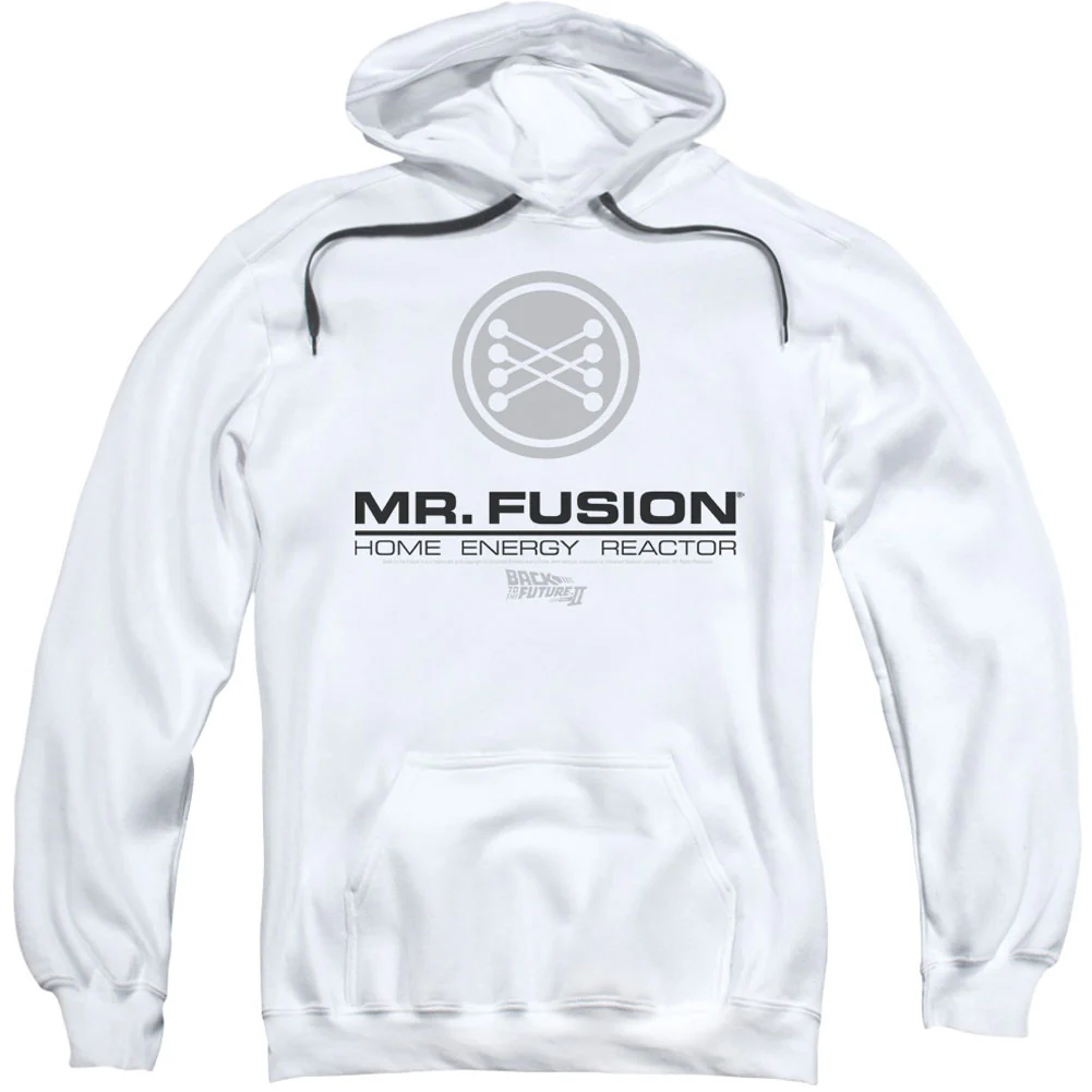 Mr. Fusion Logo Adult 25% Poly Hooded Sweatshirt