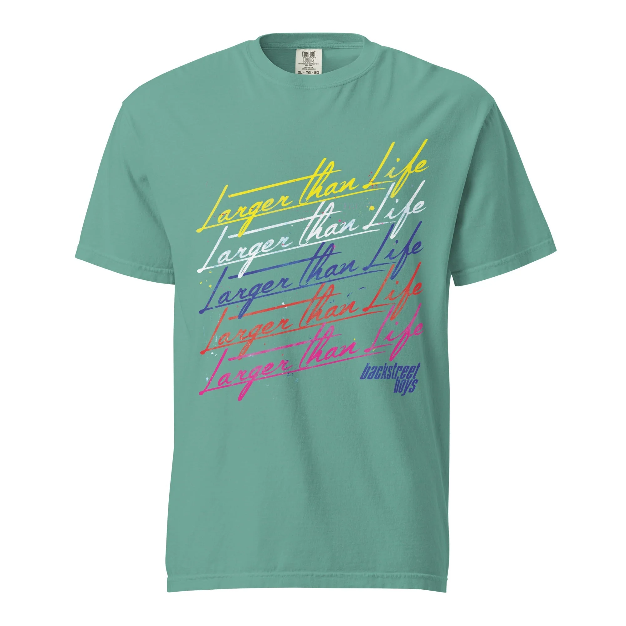 Backstreet Boys - Larger Than Life Mineral Wash T-Shirt - Image 3
