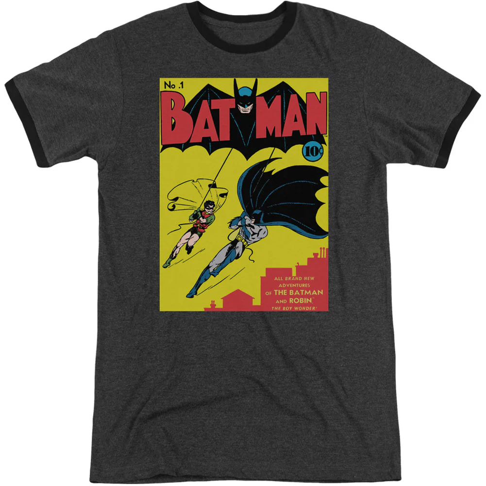 Batman First Adult Ringer T-shirt