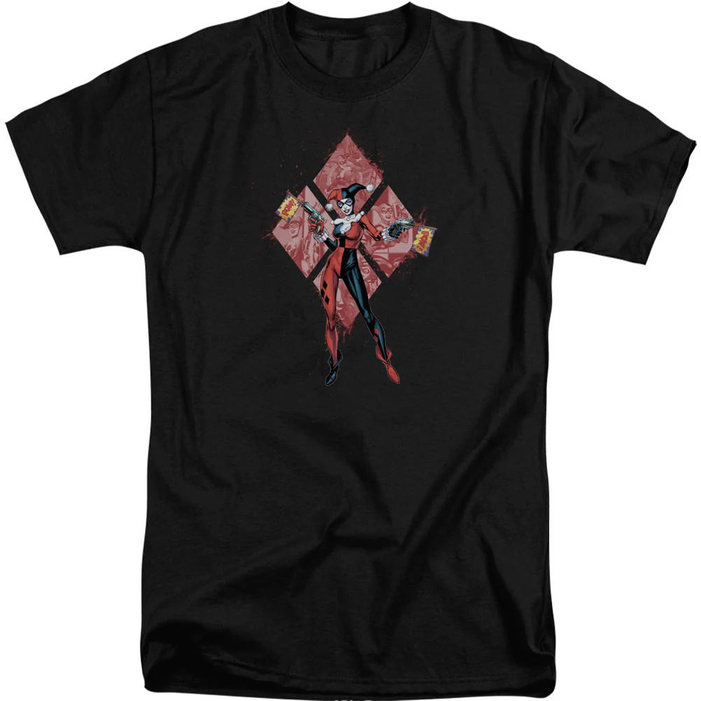 Harley Quinn (diamonds) Adult Tall T-shirt Tall