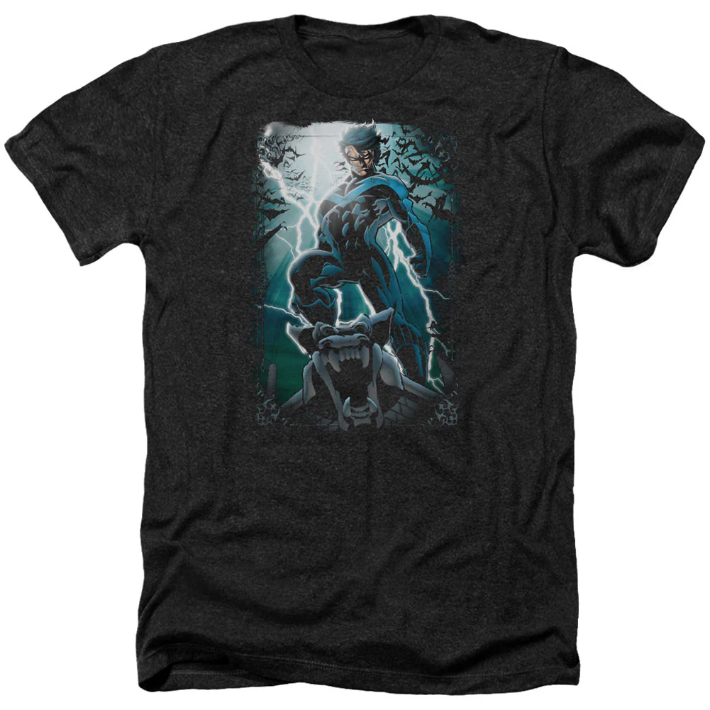 Night Light Adult Heather 40% Poly T-shirt