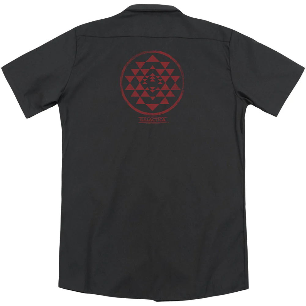 Red Squadron Patch (Back Print) Workshirt - Image 2