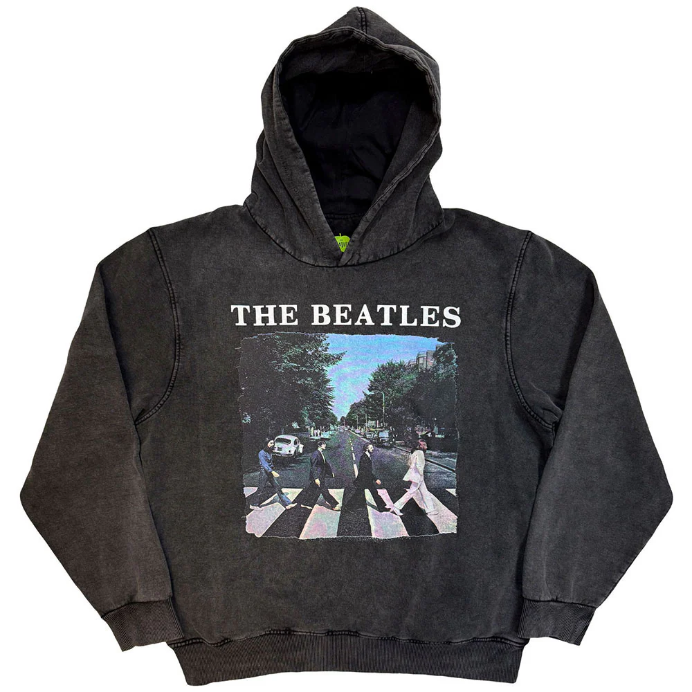 Abbey Road & Logo Stone Wash Hooded Sweatshirt