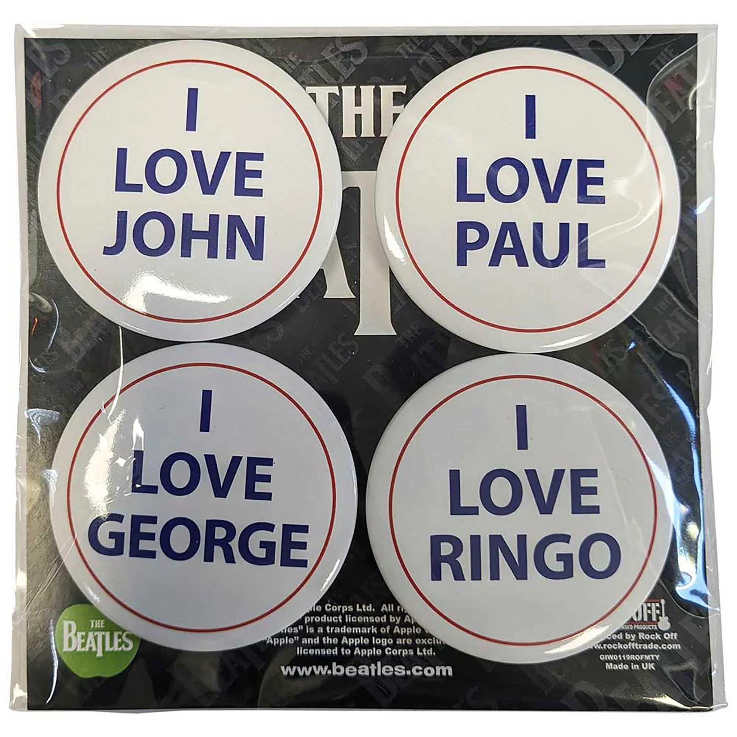 I Love 4 Pack Large Collector Items