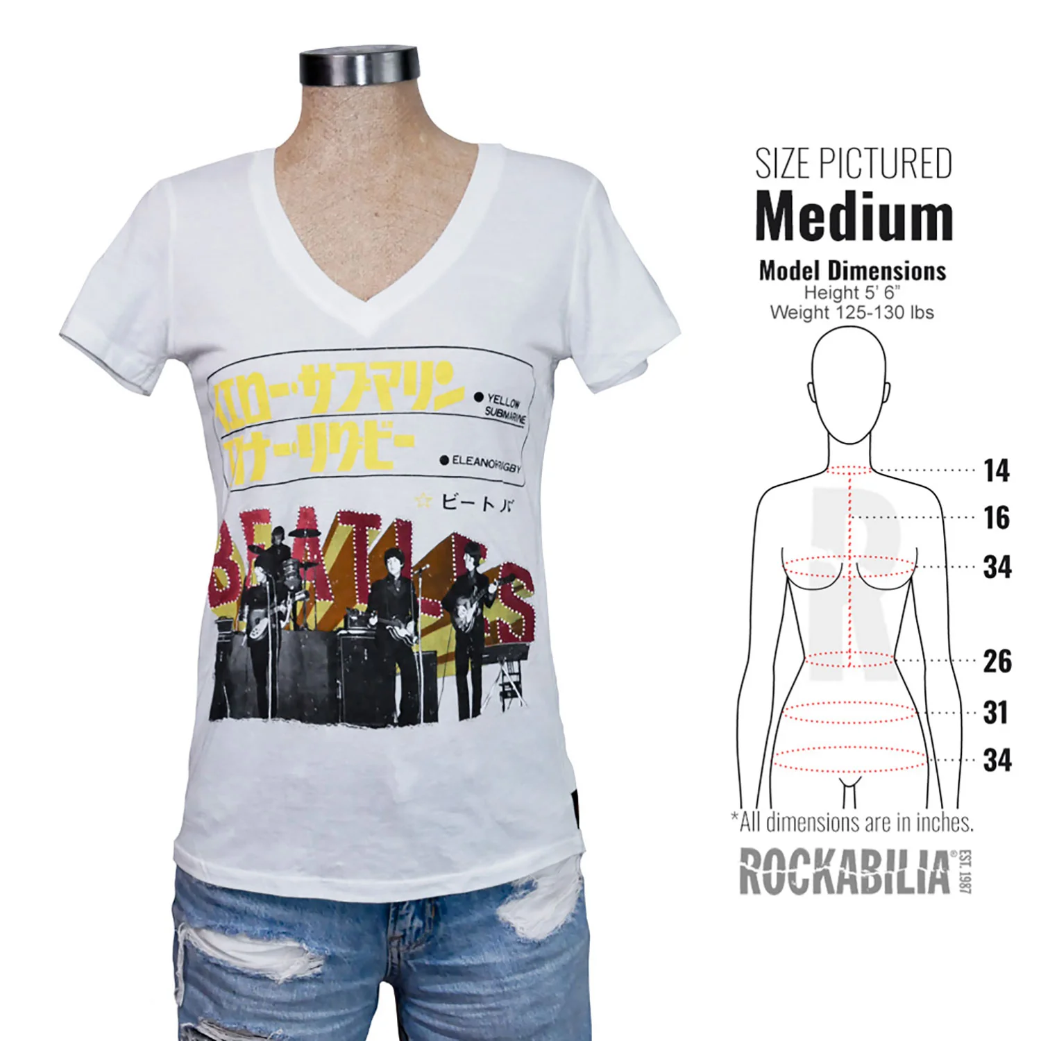 Japanese Yellow Submarine Eleanor Rigby by TRUNK LTD Junior Top - Image 4
