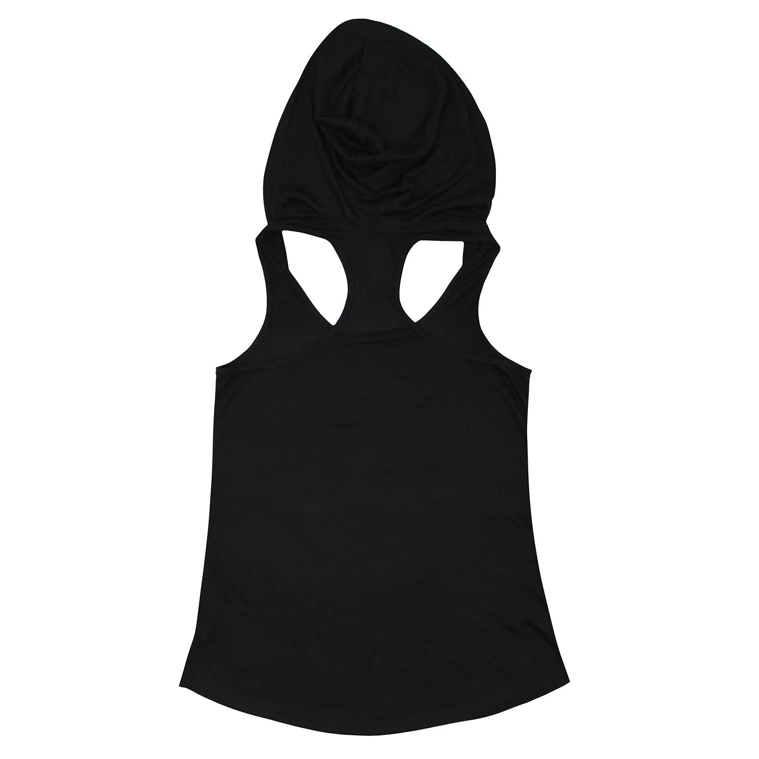 Red Rhinestones Drop T Logo Hoodie Tank Womens Tank - Image 2