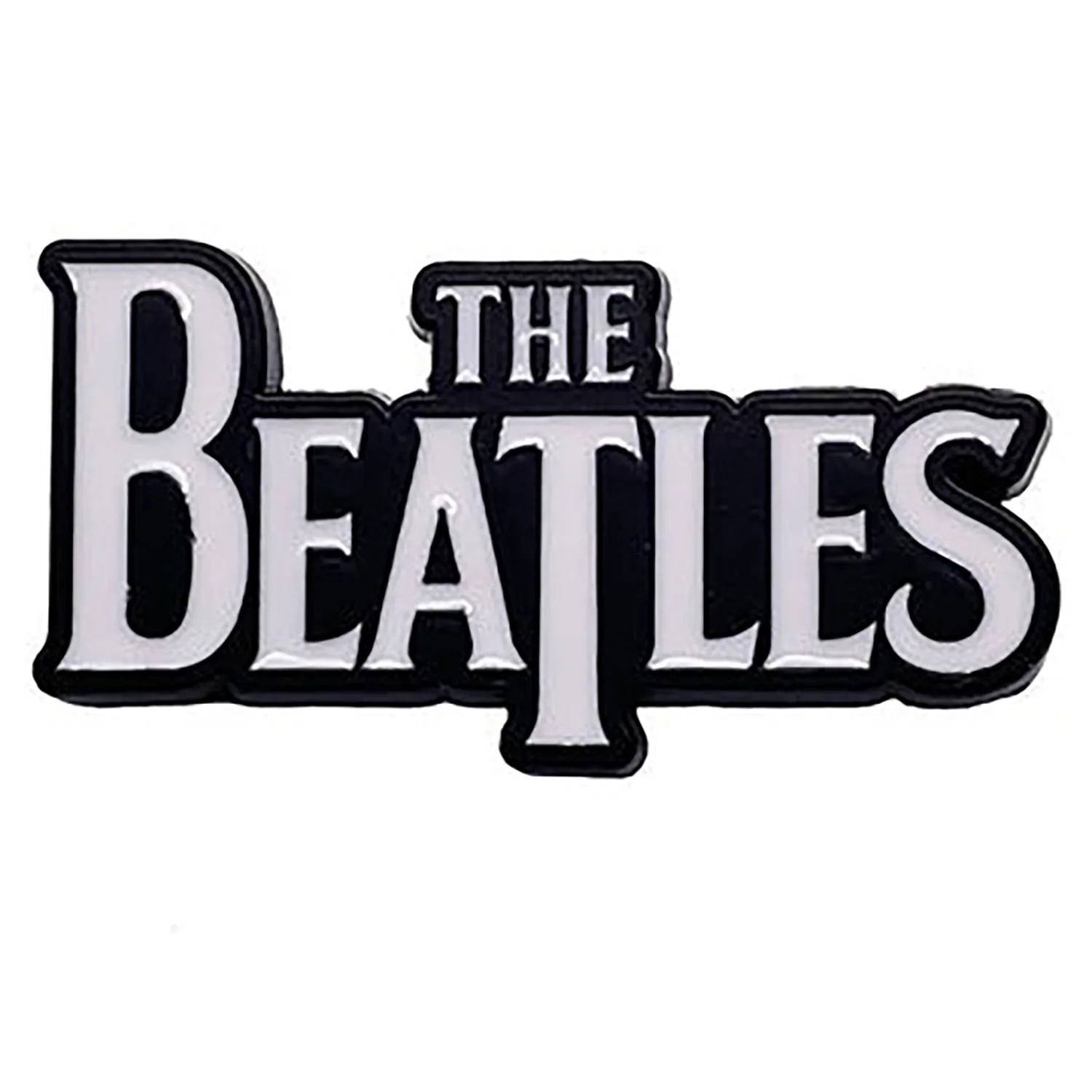 The Beatles Name Logo Pewter Pin Badge - Image 2
