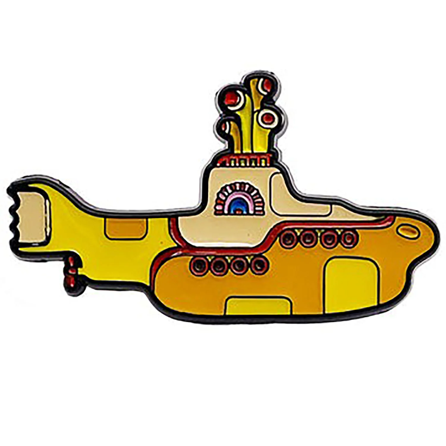 The Beatles Yellow Submarine Logo Pewter Pin Badge - Image 2