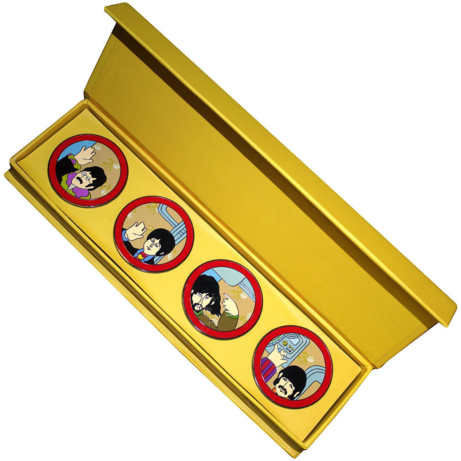 Yellow Submarine Portholes Pewter Pin Badge - Image 2