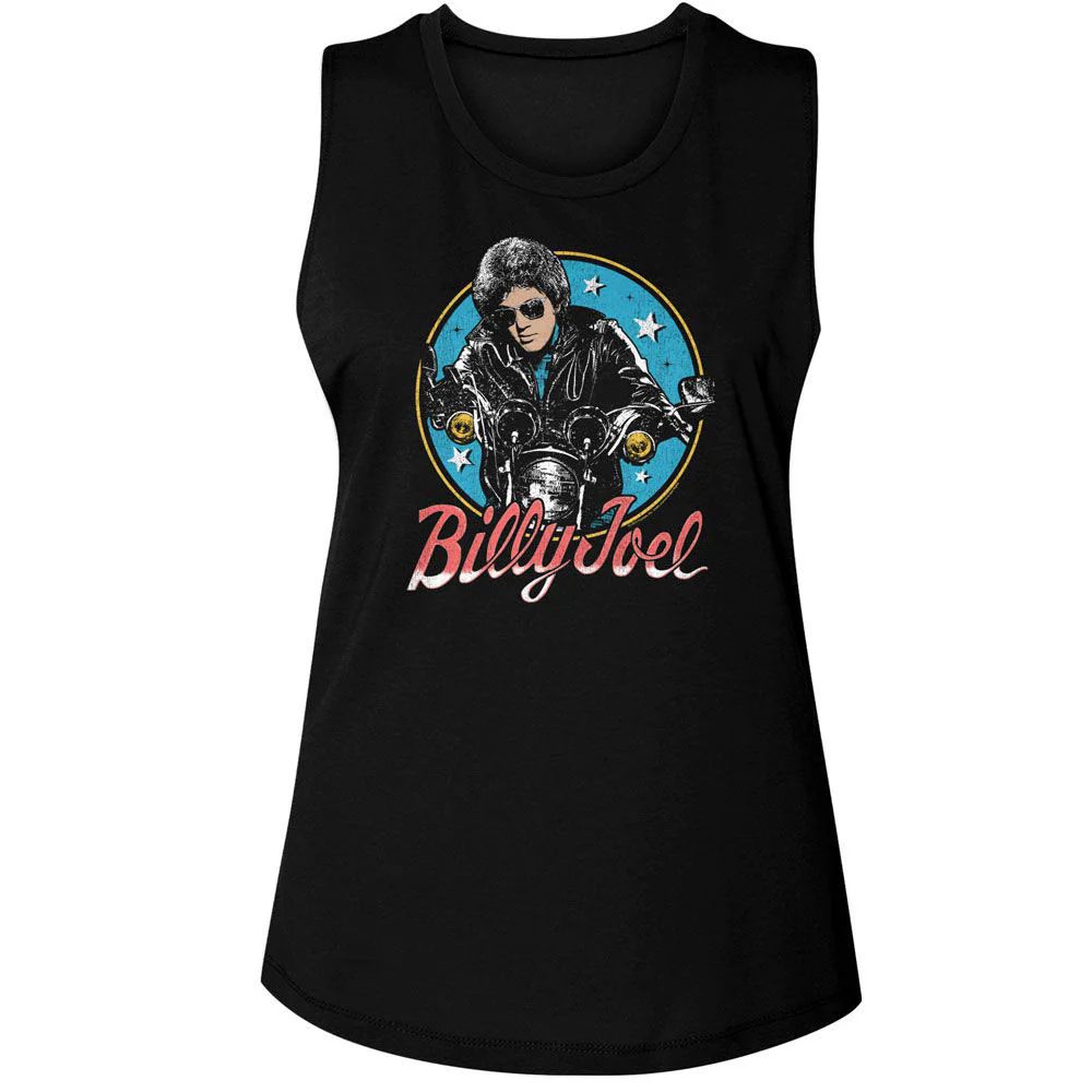 Billy Joel Bikes And Stars Womens Tank