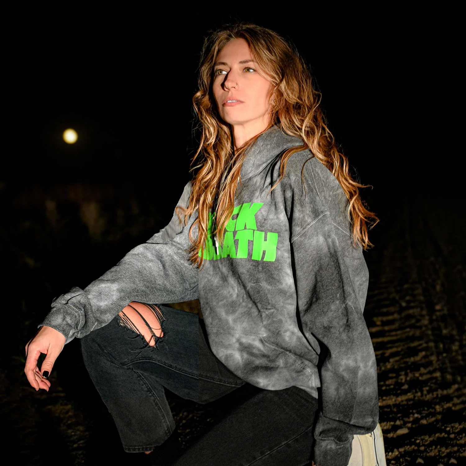 Glow-In-The-Dark Cathedral (Rockabilia Exclusive) Hooded Sweatshirt - Image 4
