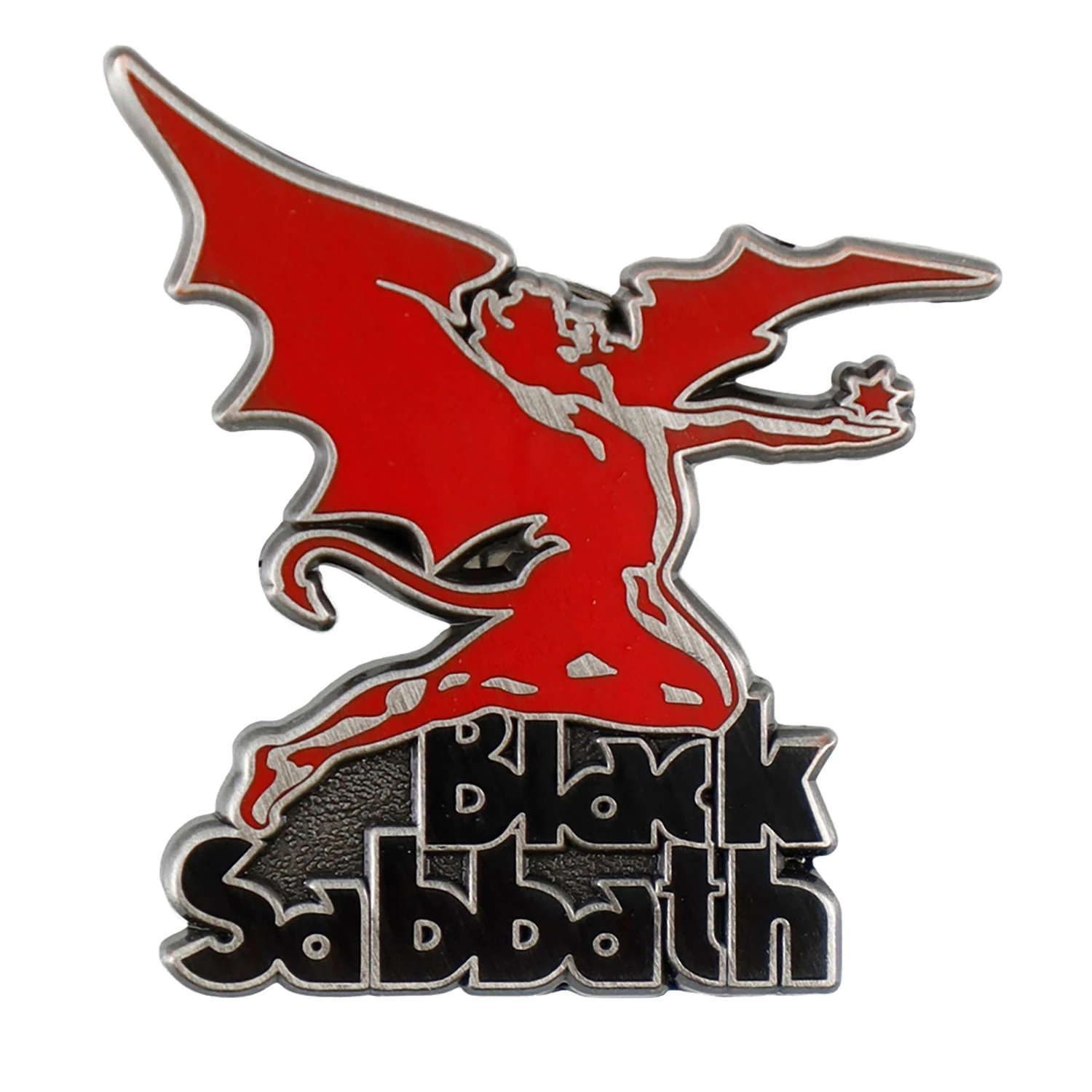 Logo & Daemon Pewter Pin Badge