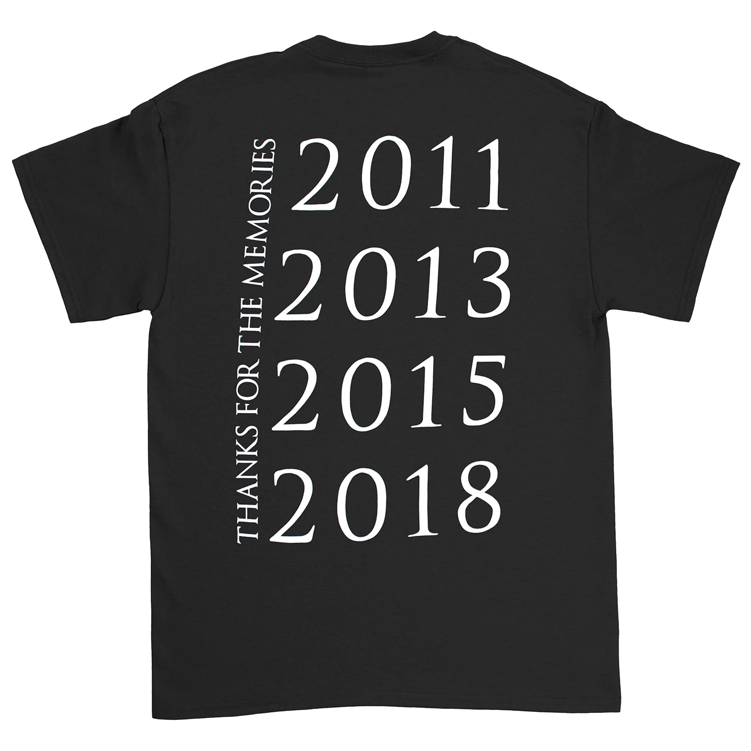Thanks For The Memories 2011 2013 2015 2018 T-shirt - Image 2