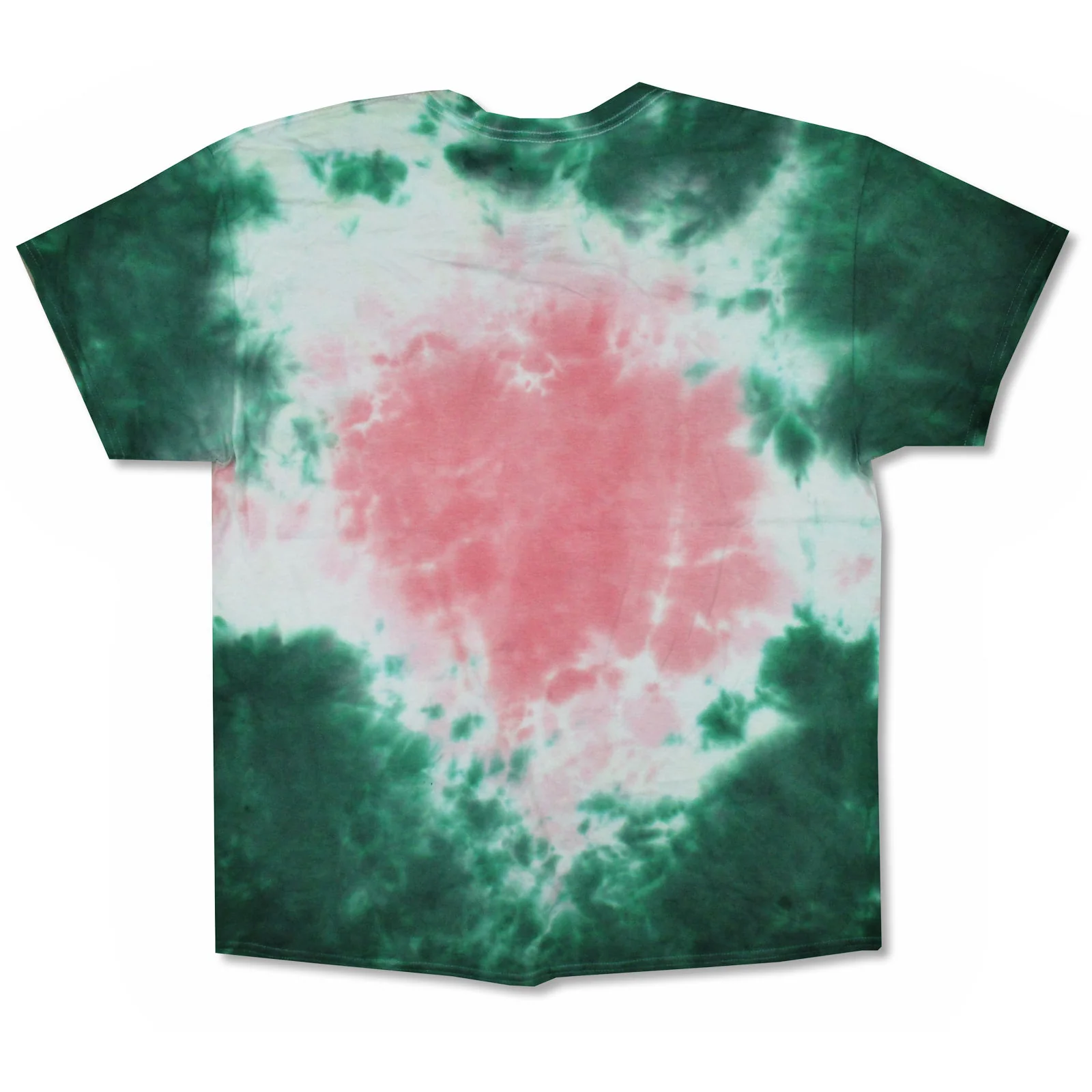 Smile Green Pink Tie Dye T-shirt - Image 2