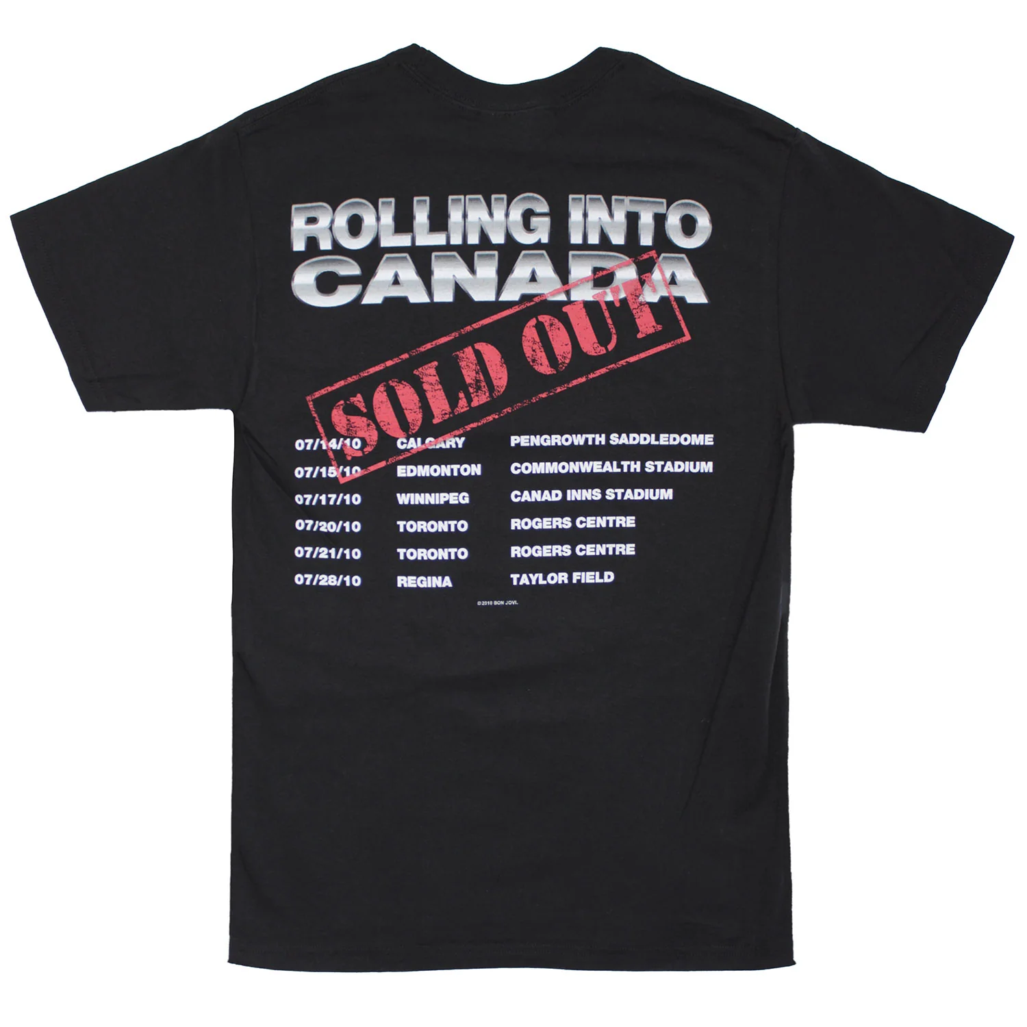 Rolling Into Canada Sold Out T-shirt - Image 2