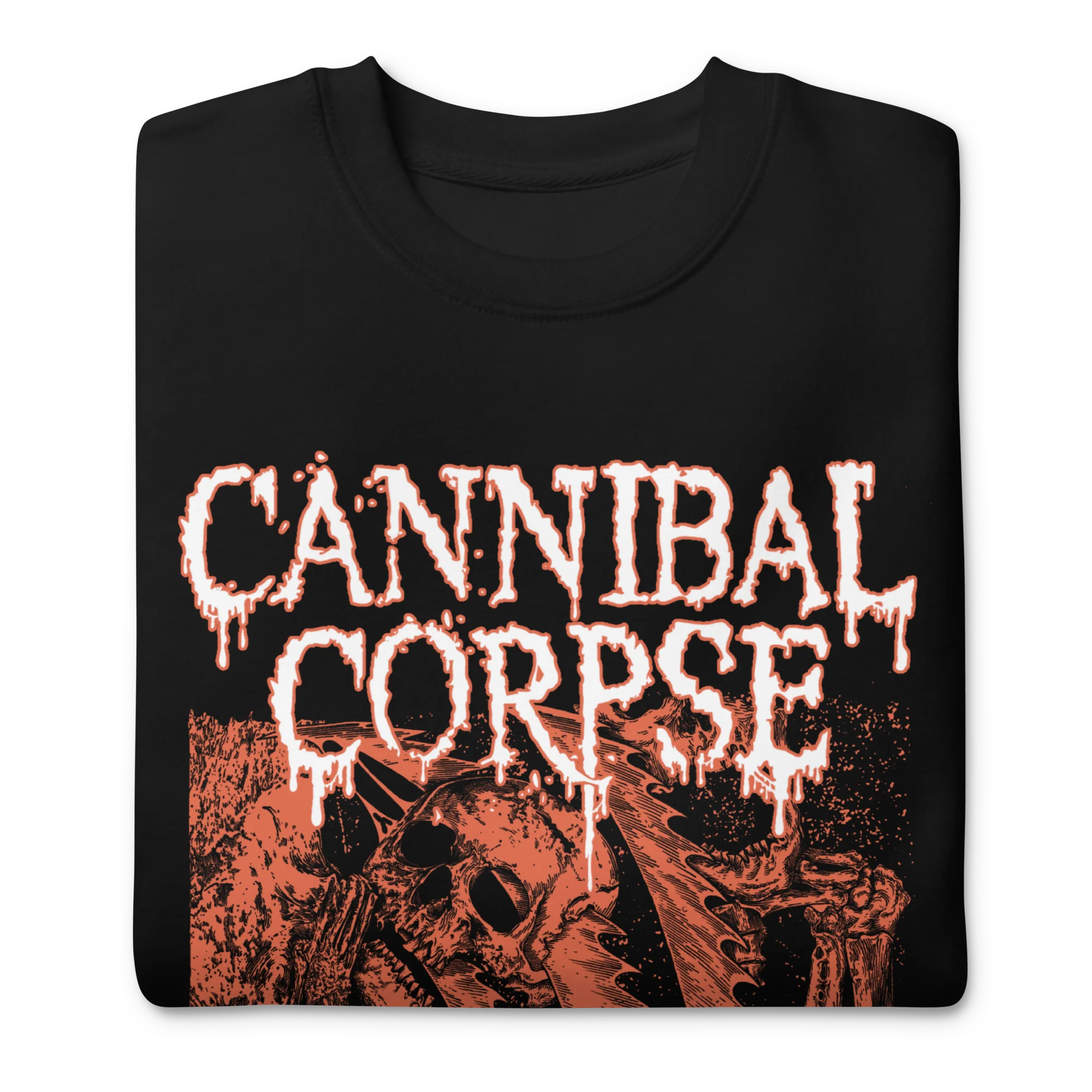 Cannibal Corpse - White Drip Logo Sweatshirt - Image 2