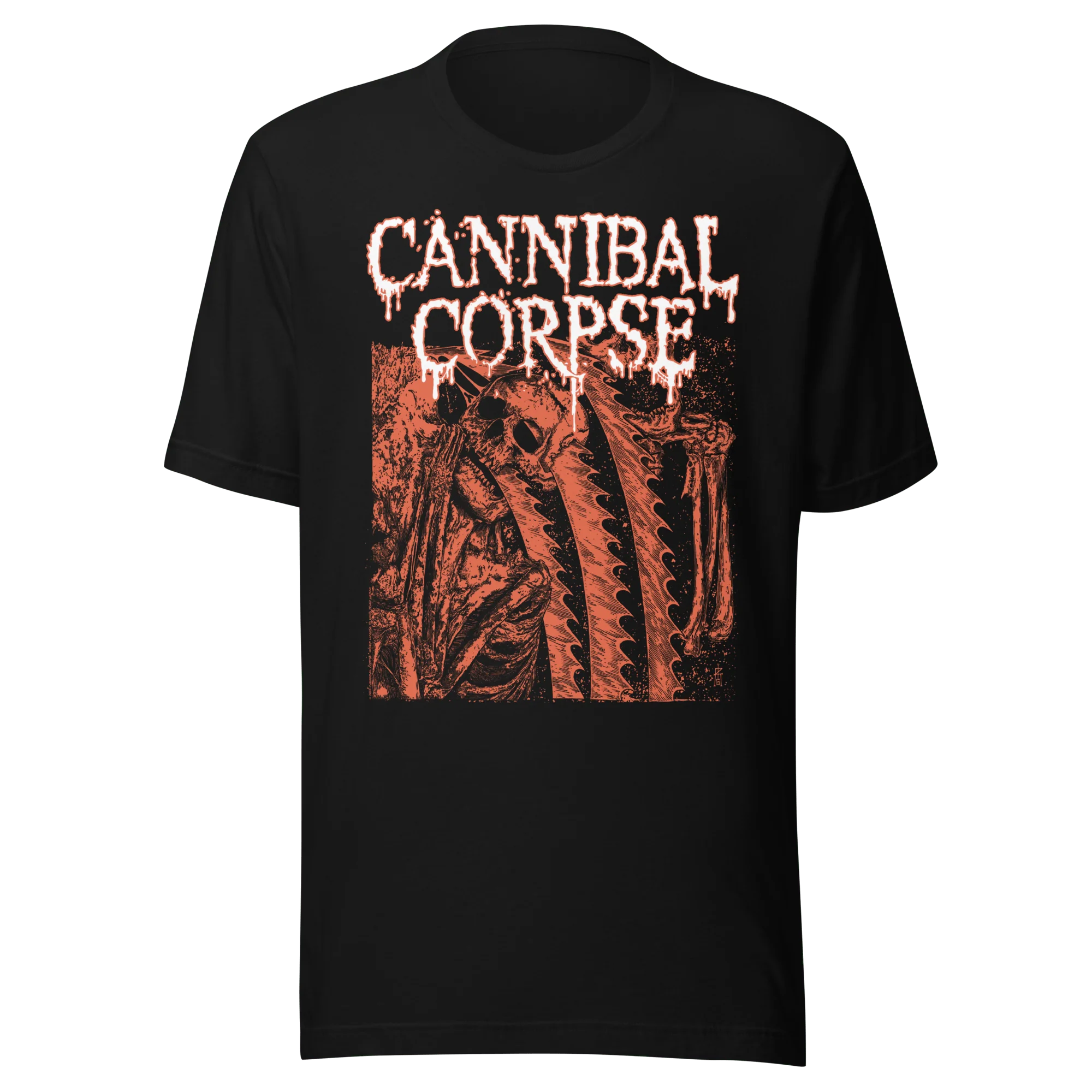 Cannibal Corpse - White Drip Logo T-Shirt