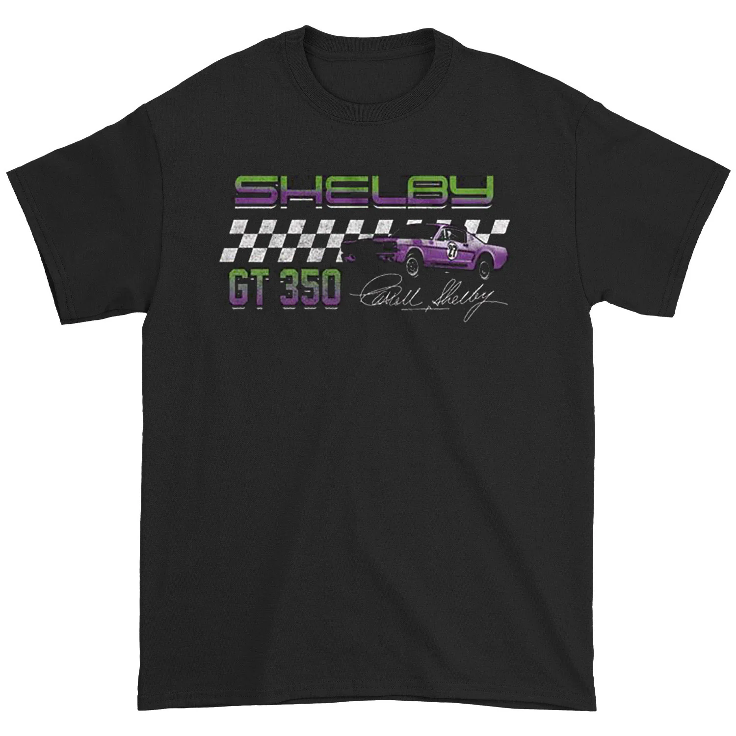 Carroll Shelby Gt 350 Racing Front Back T-shirt
