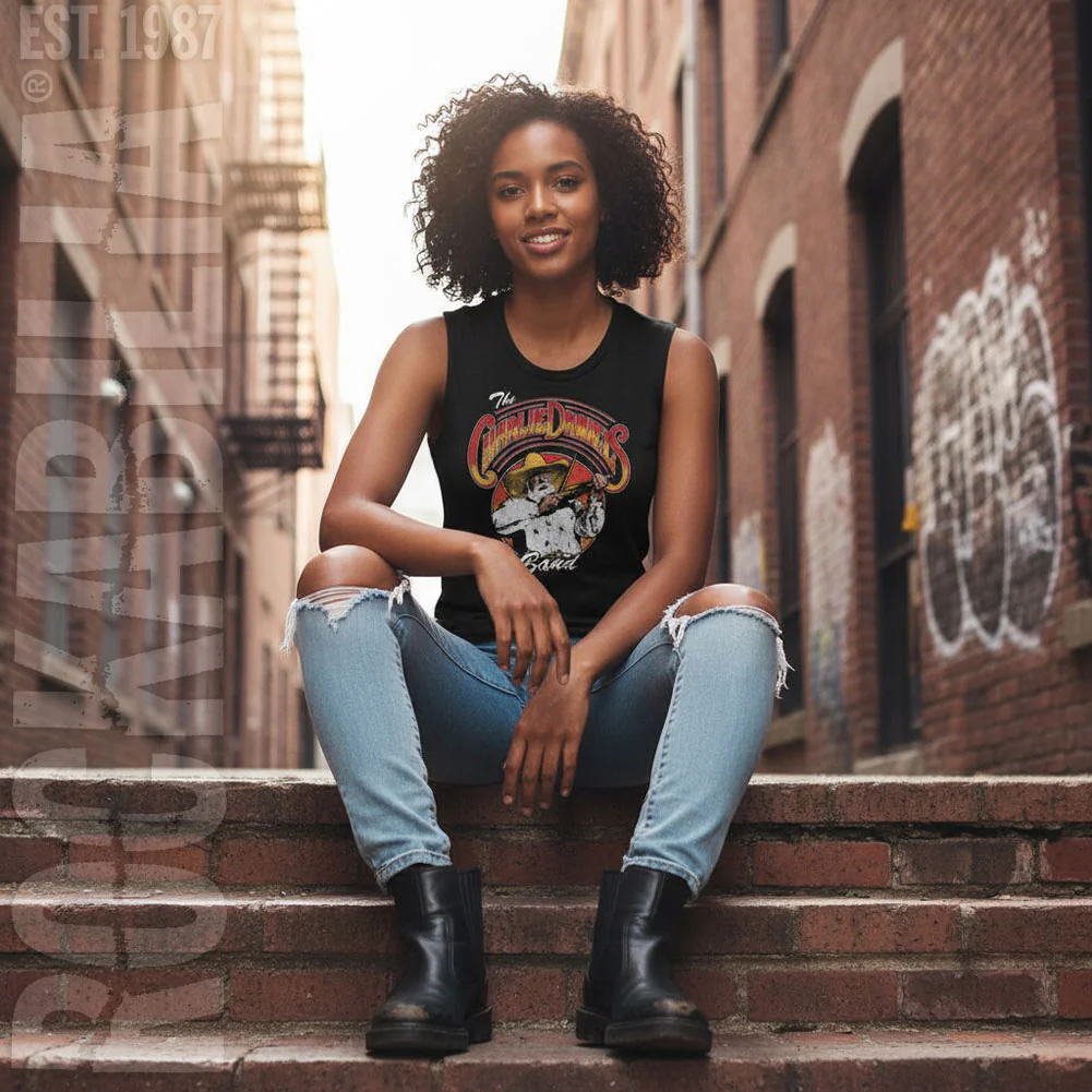 Cdb Logo And Fiddlin Womens Tank - Image 2
