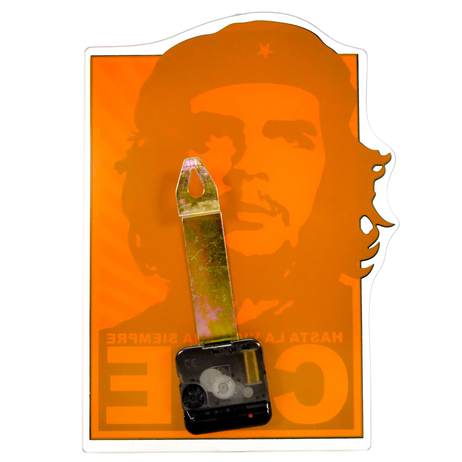 Hasta La Victoria Siempre Glass Wall Clock Wall Clock - Image 2