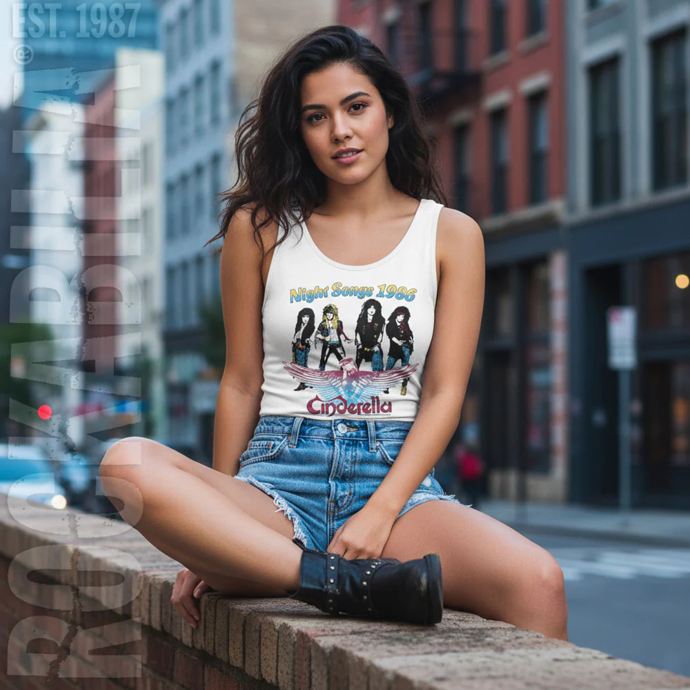 Cinderella Night Songs 1986 Womens Tank - Image 2