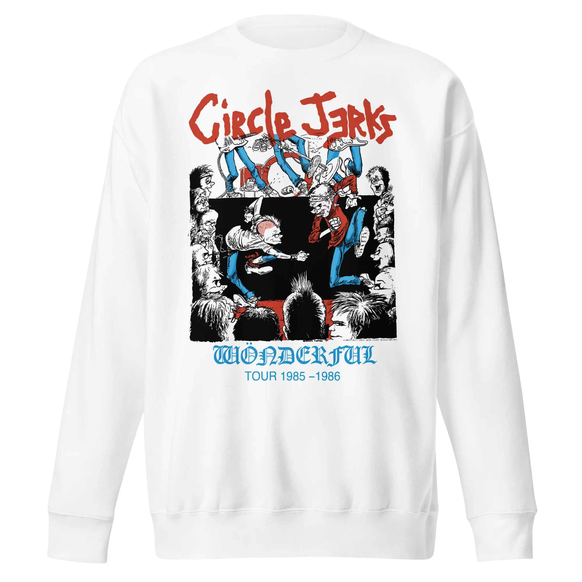 Circle Jerks - 1986 Wonderful Tour Vintage Sweatshirt