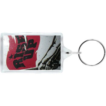 Rise Up Plastic Key Chain - Image 2