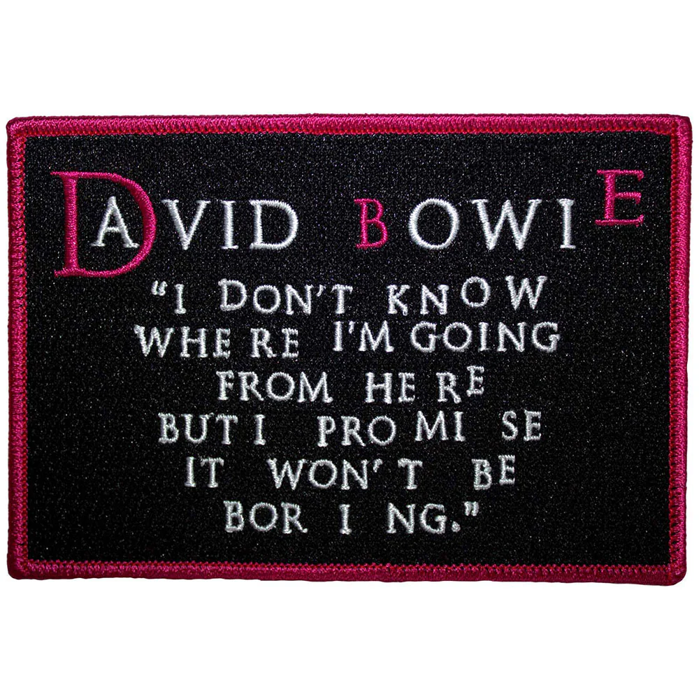 I Dont Know Where I'm Going Woven Patch