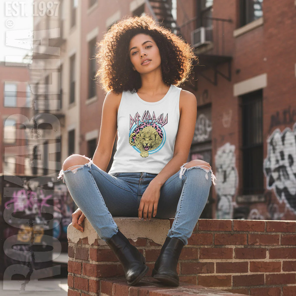 Pastel Leppard 2 Womens Tank - Image 2