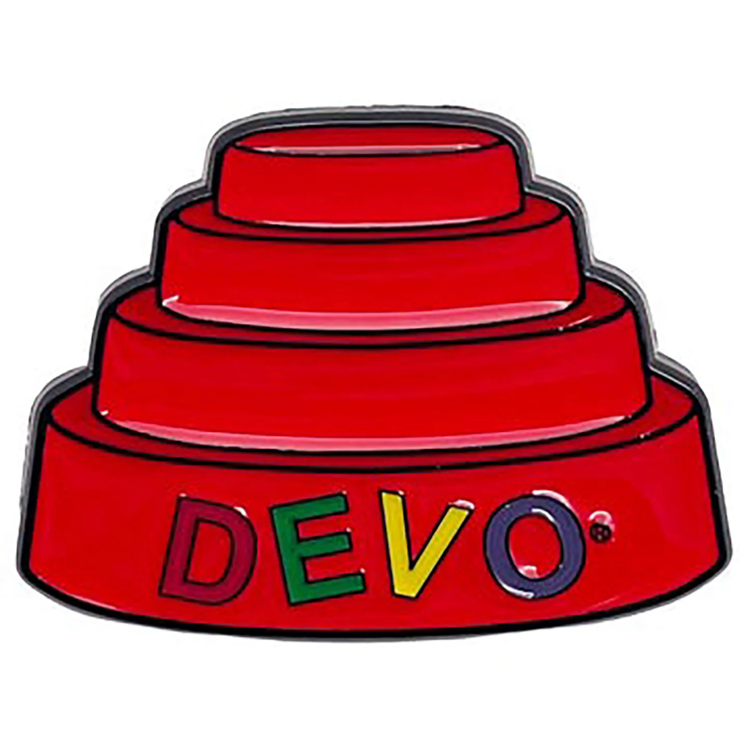 Dome Hat Pewter Pin Badge