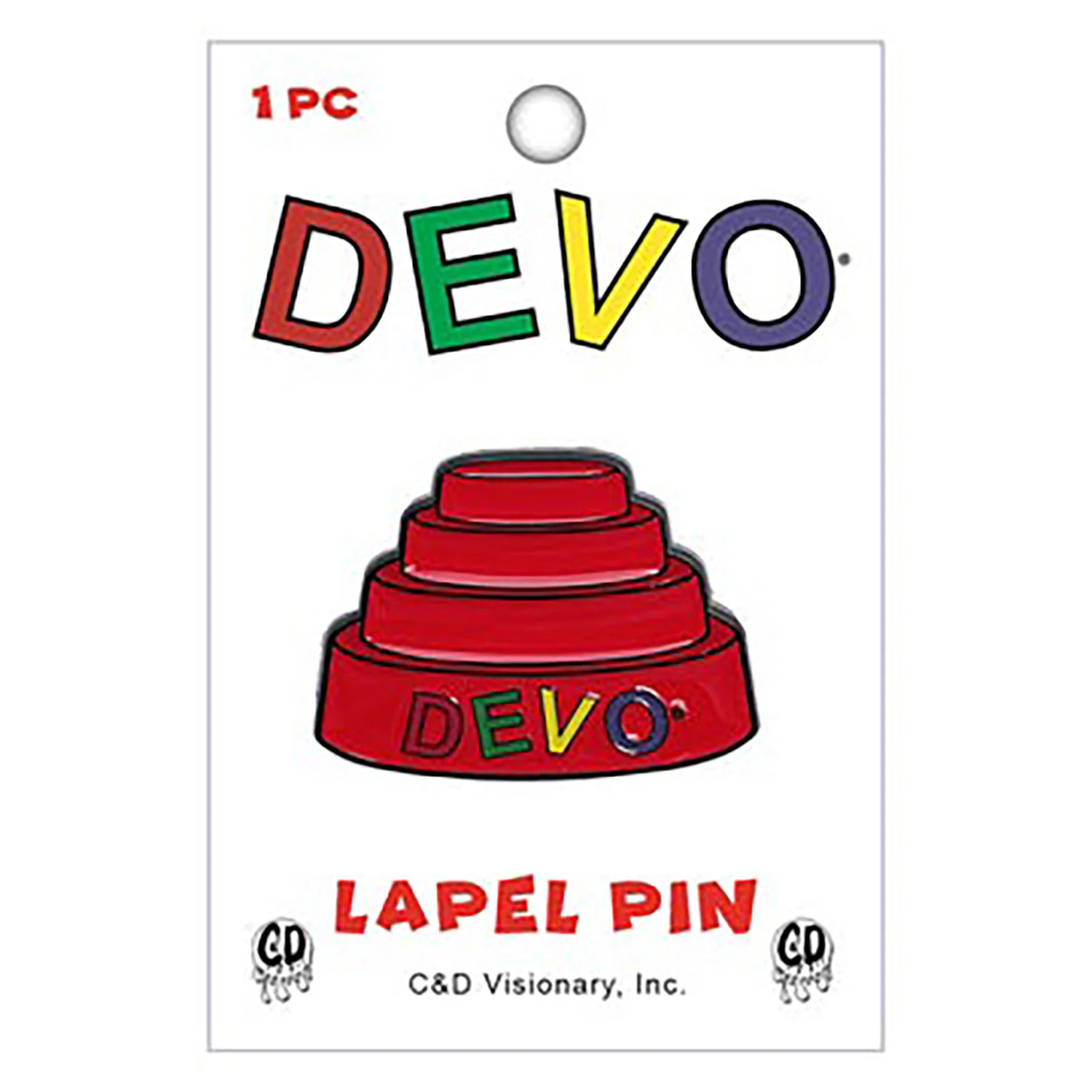 Dome Hat Pewter Pin Badge - Image 2