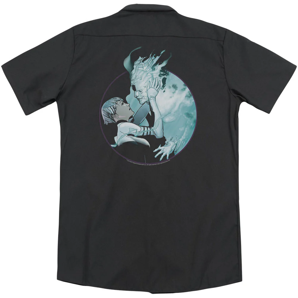 Circle Mirage(Back Print) Workshirt - Image 2