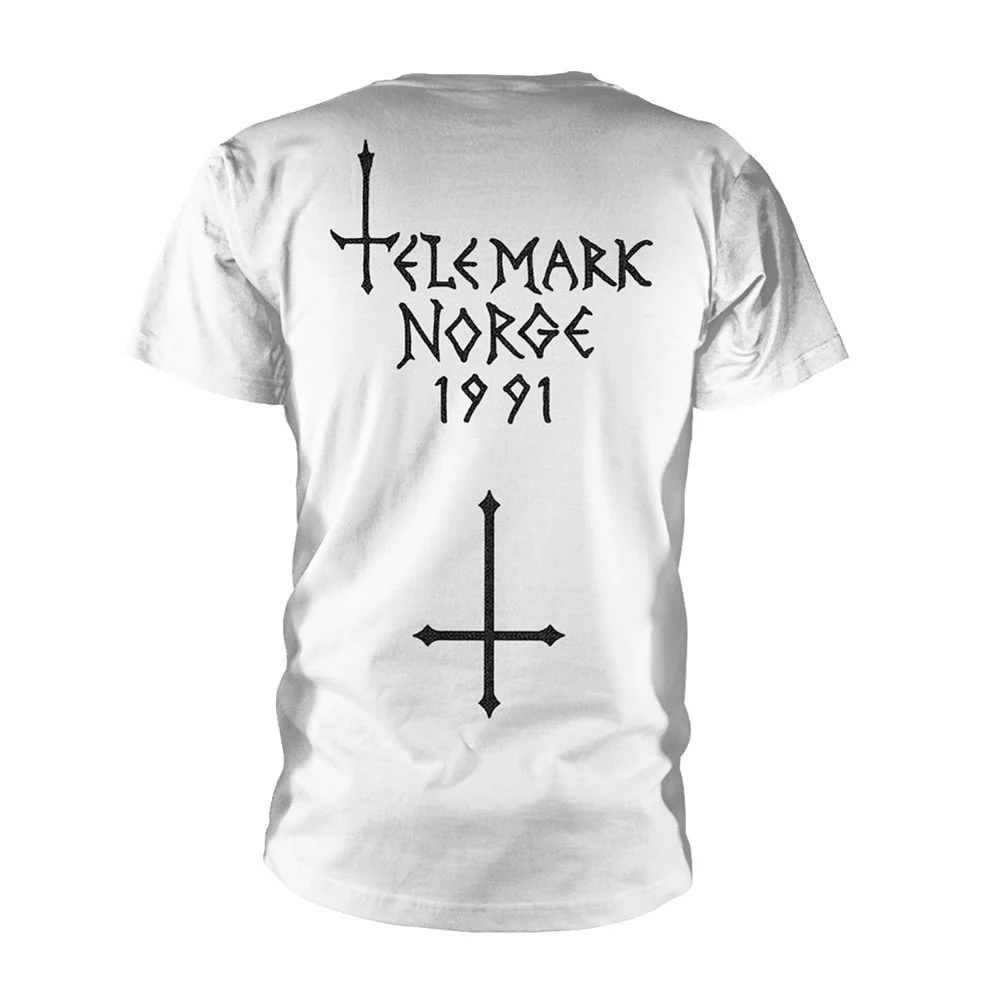 Old School Logo (white) T-shirt - Image 2