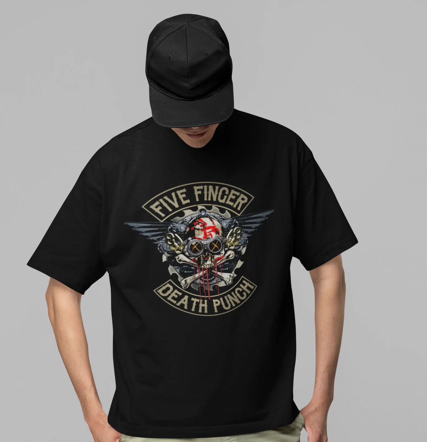 Five Finger Death Punch - Crossbones Jumbo Print T-Shirt - Image 2