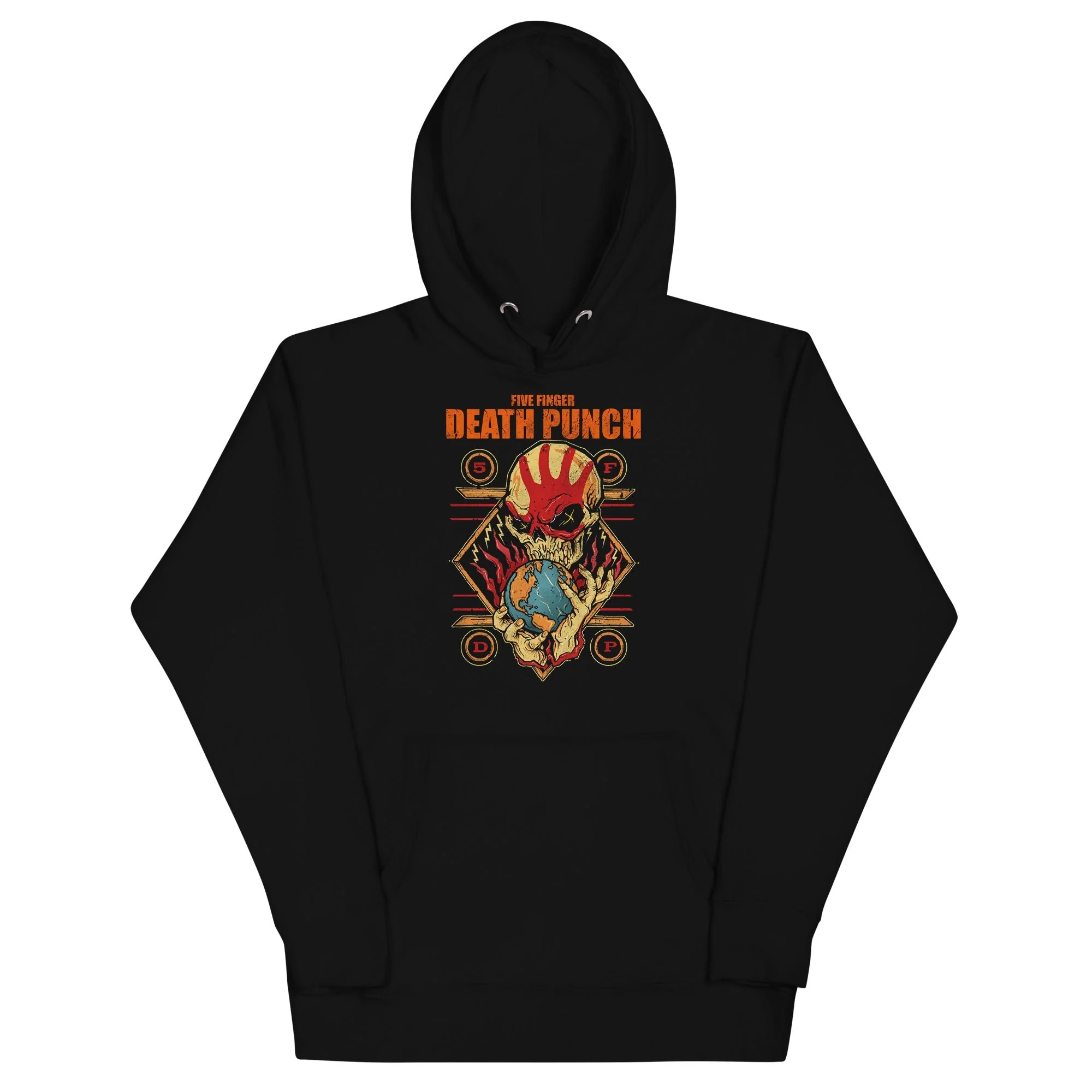 Five Finger Death Punch - Hand Skull Logo Hoodie - Image 2